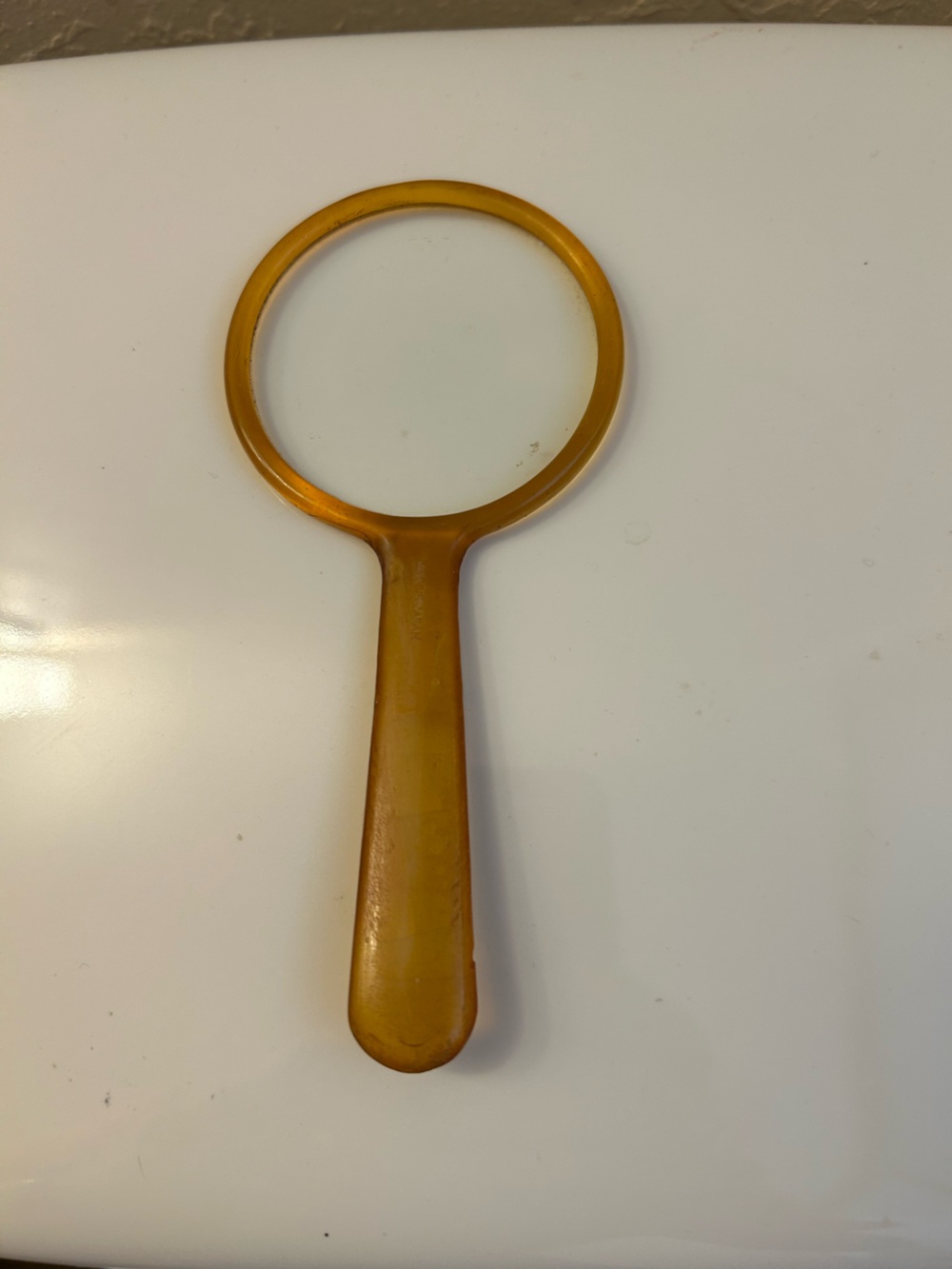Vintage Amber Handheld Magnifying Glass - Women Accessories